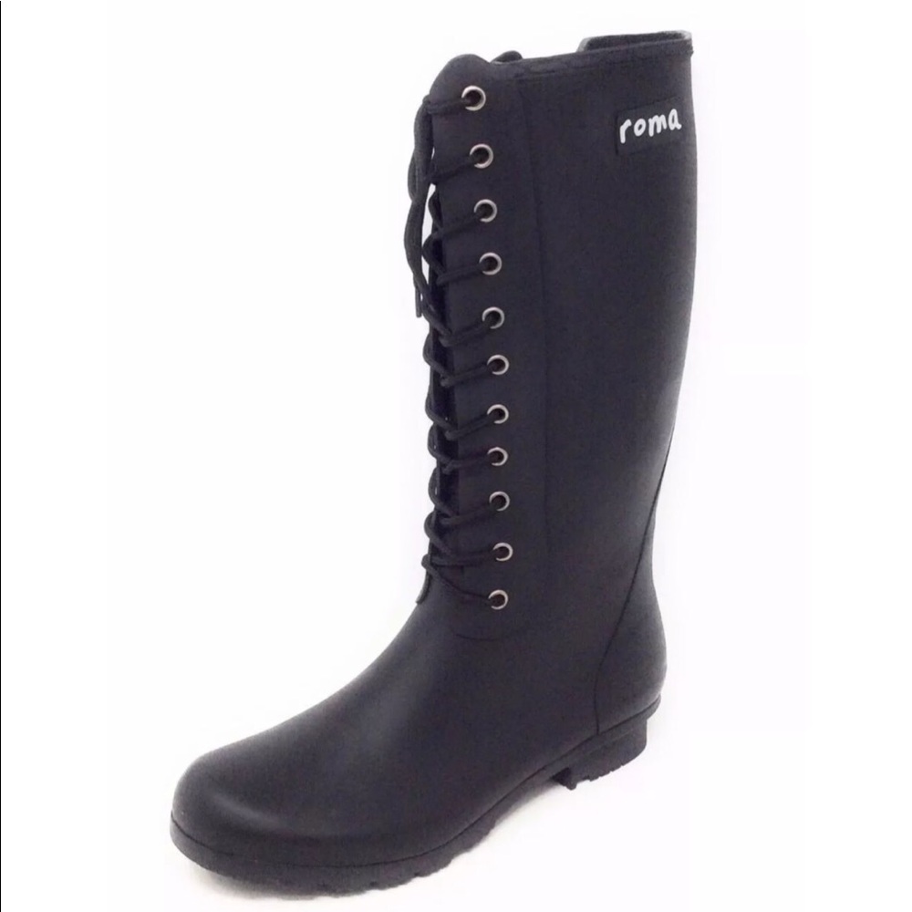 Women size 8 Roma rain boots